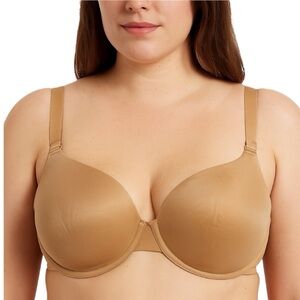 Lilyette Nude Underwire T-Shirt Bra 40D Smooth Full Coverage